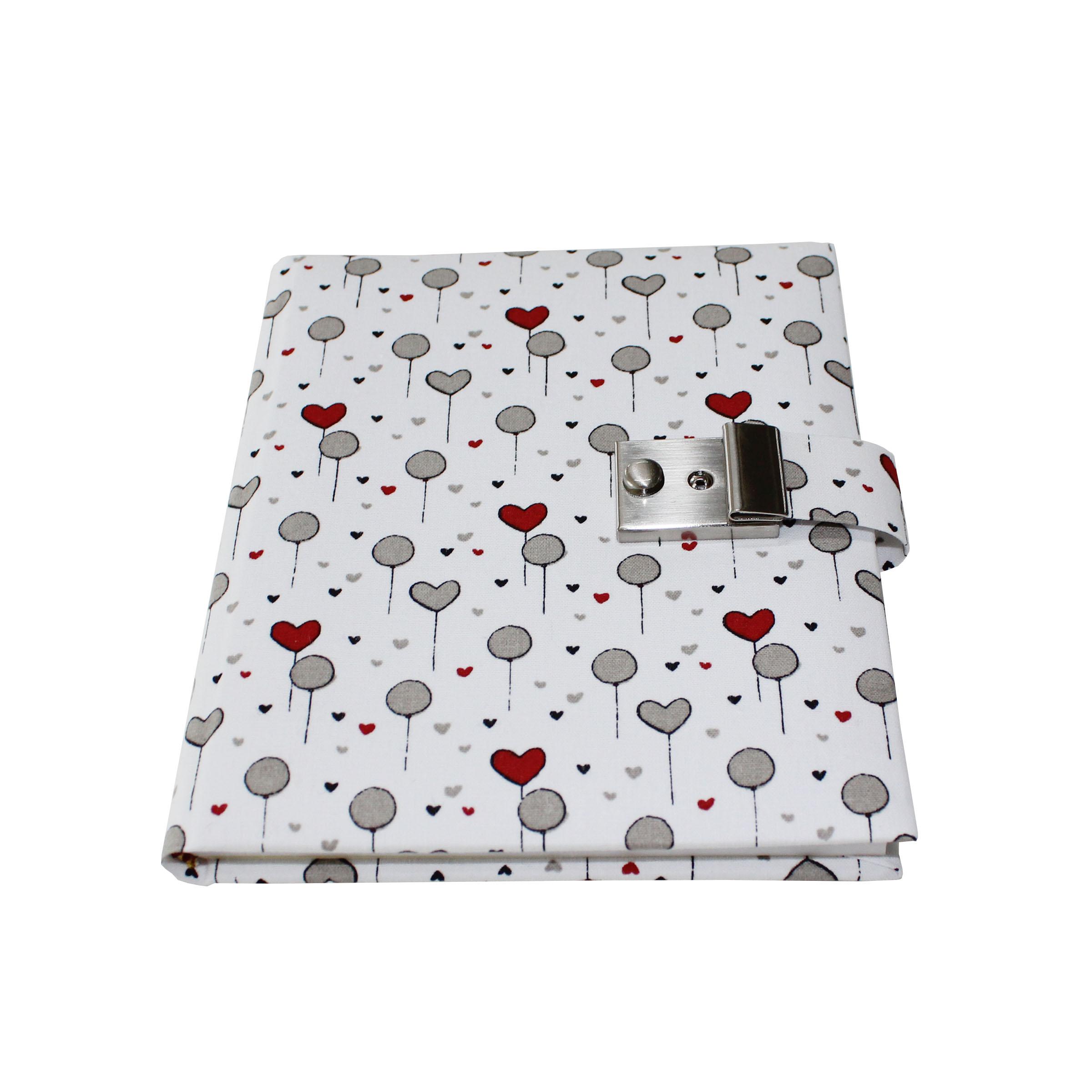 liegend Poesiealbum und Tagebuch Balloon Hearts