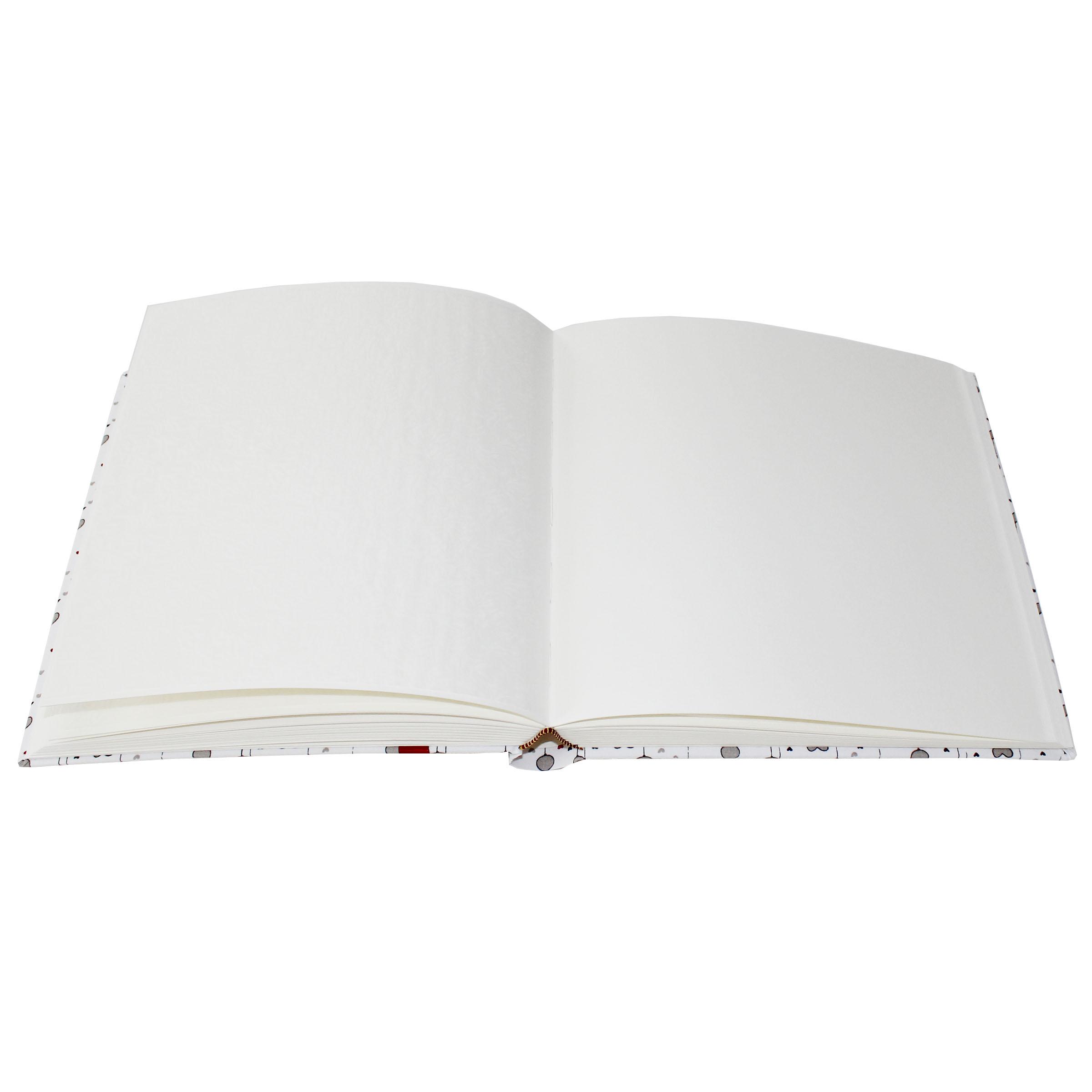 offen-1 Fotoalbum Balloon Hearts im Baumwoll-Stoffeinband