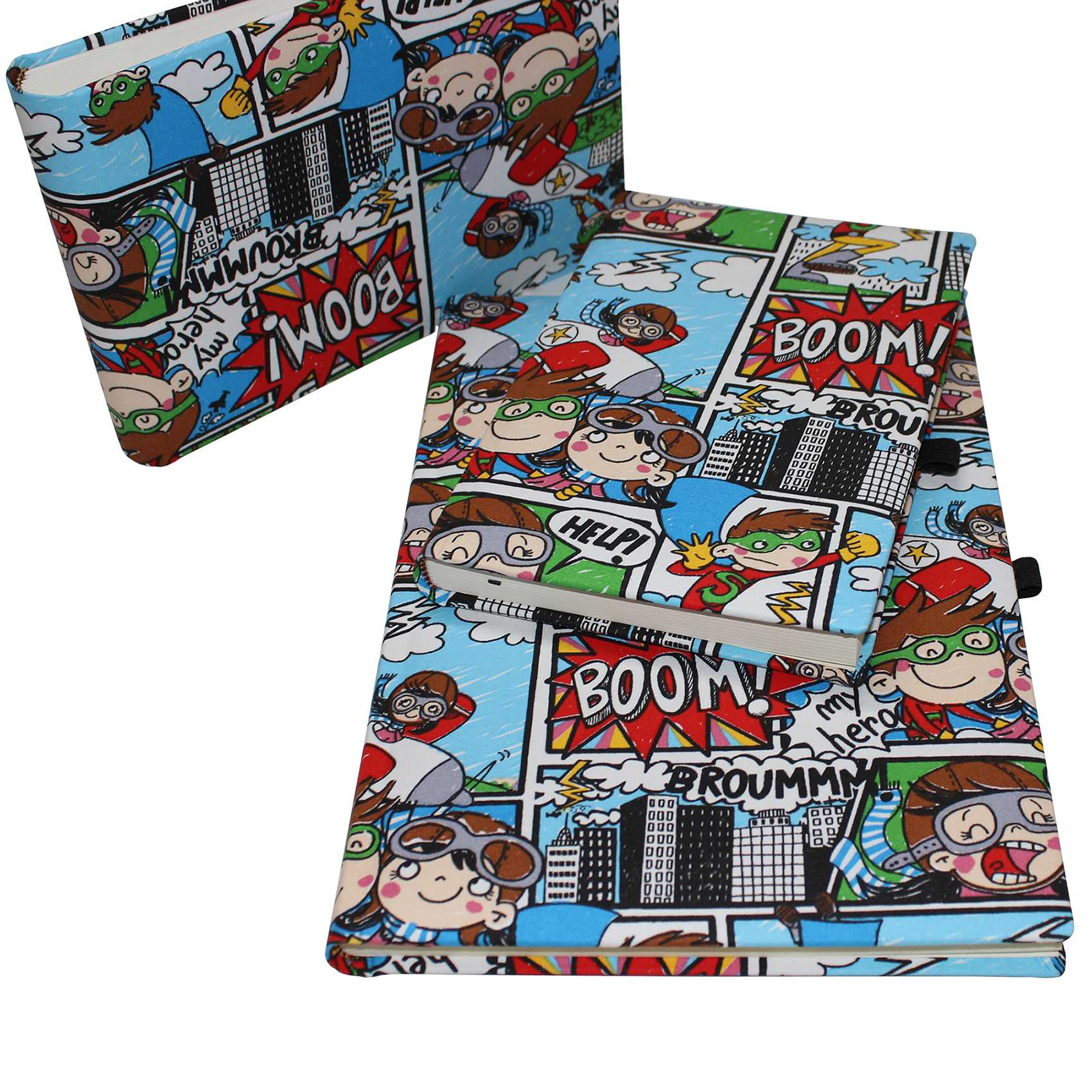 Notizbuch Comics im Baumwoll-Softcover DIN A4