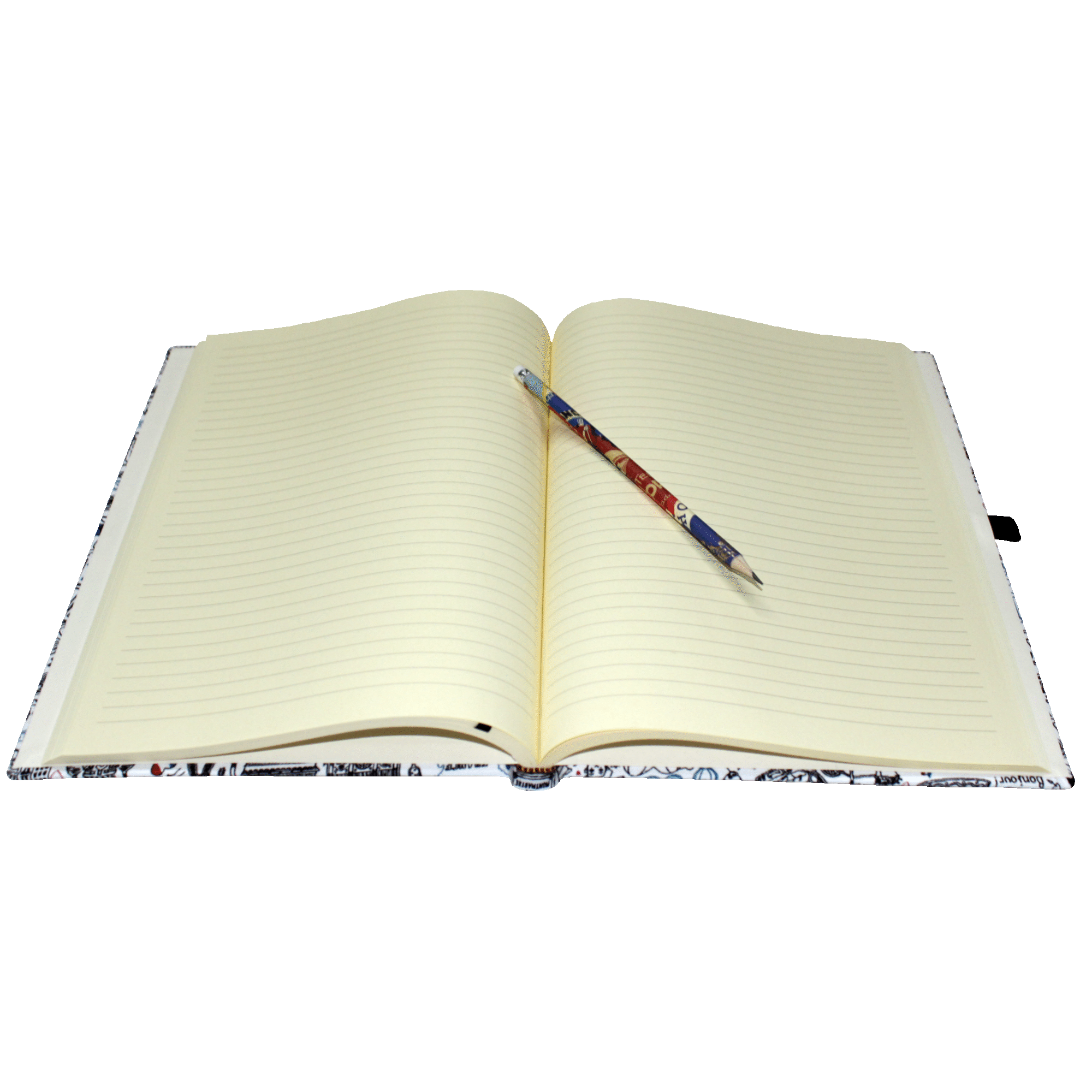 offen-2 Notizbuch Paris im Baumwoll-Softcover DIN A4