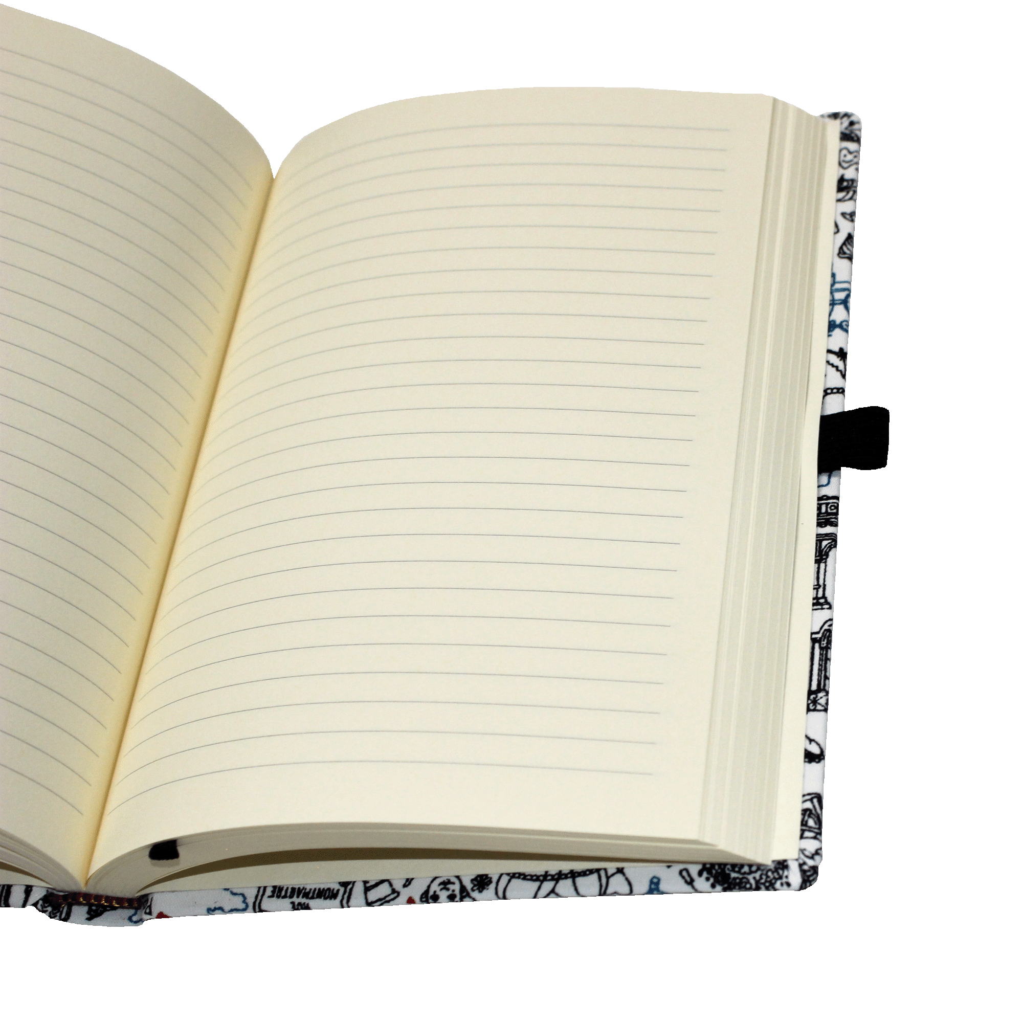 offen Notizbuch Paris im Baumwoll-Softcover DIN A5