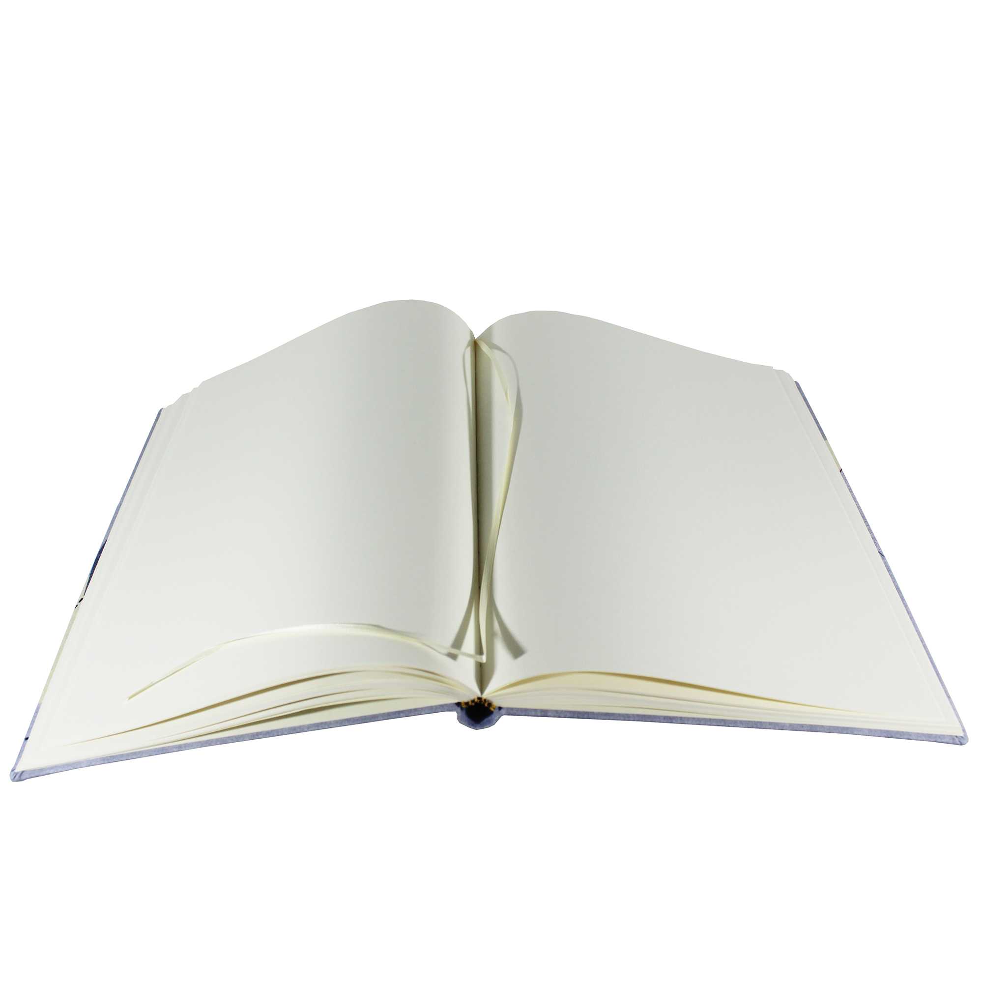 offen Gästebuch Petal mit stilisierten Blättern