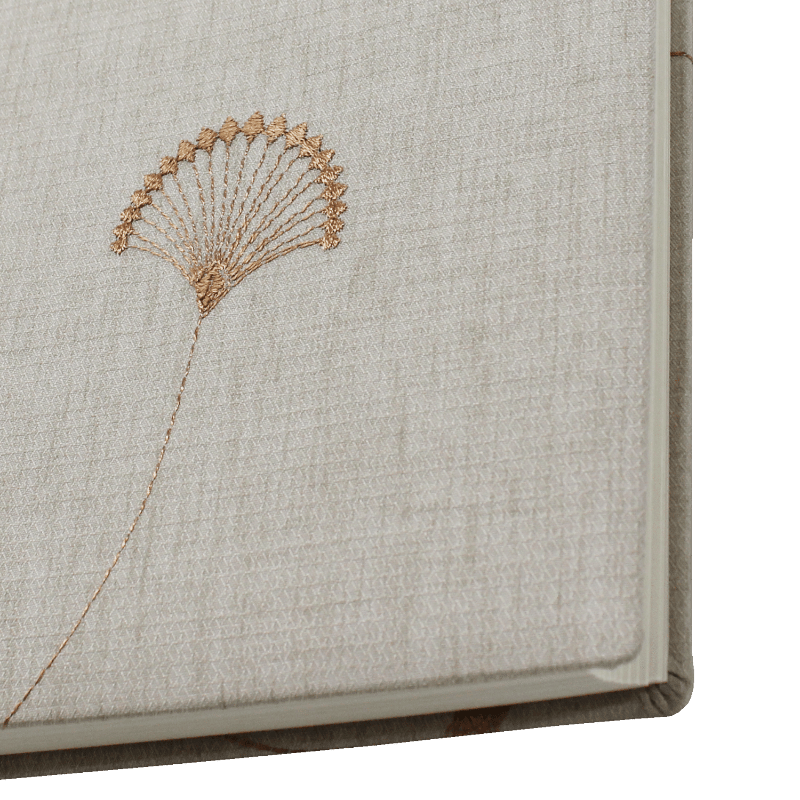 Ecken Foto-Gästebuch Eva im Baumwoll-Einband