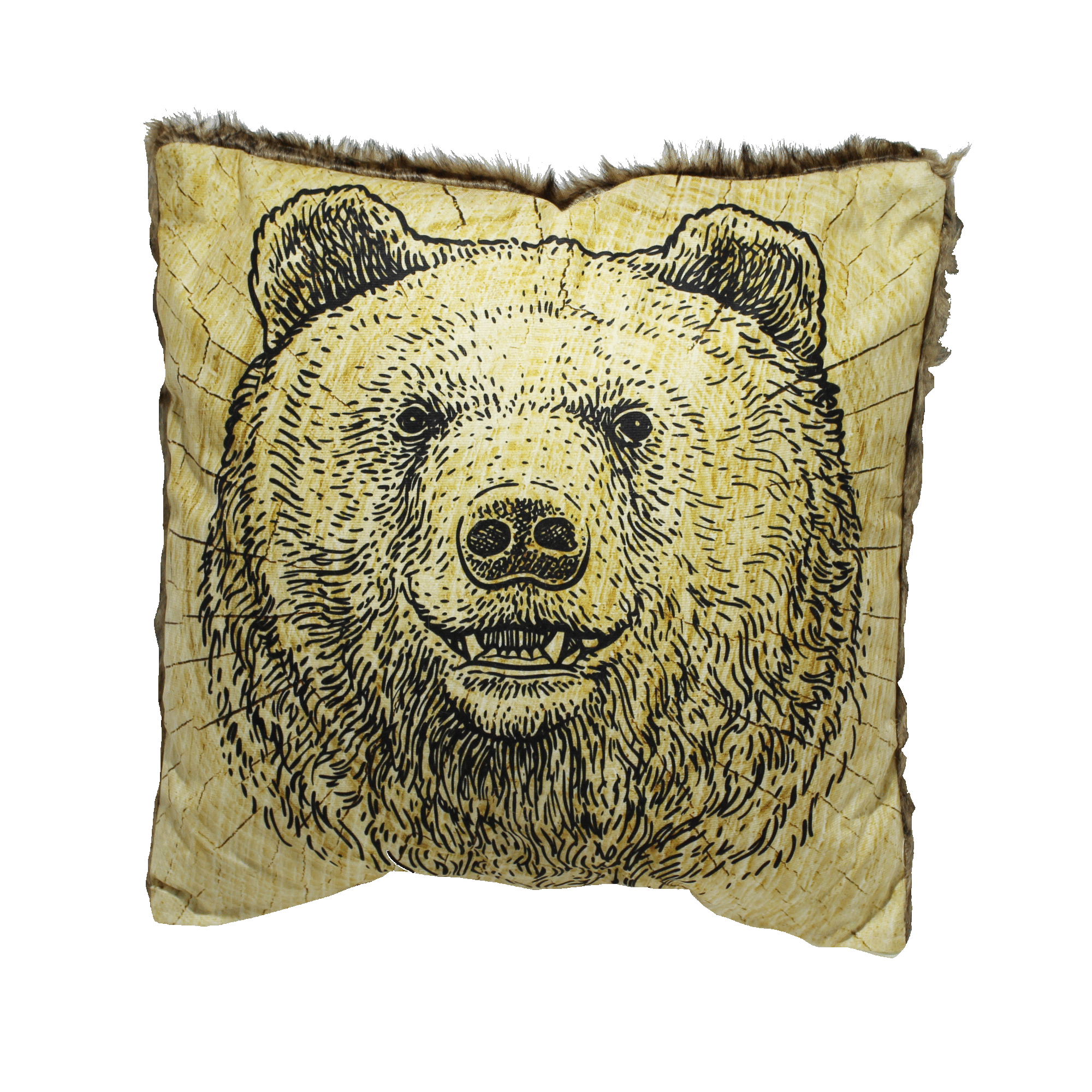 Dekokissen Gruffy mit Tierkopf-Motiven