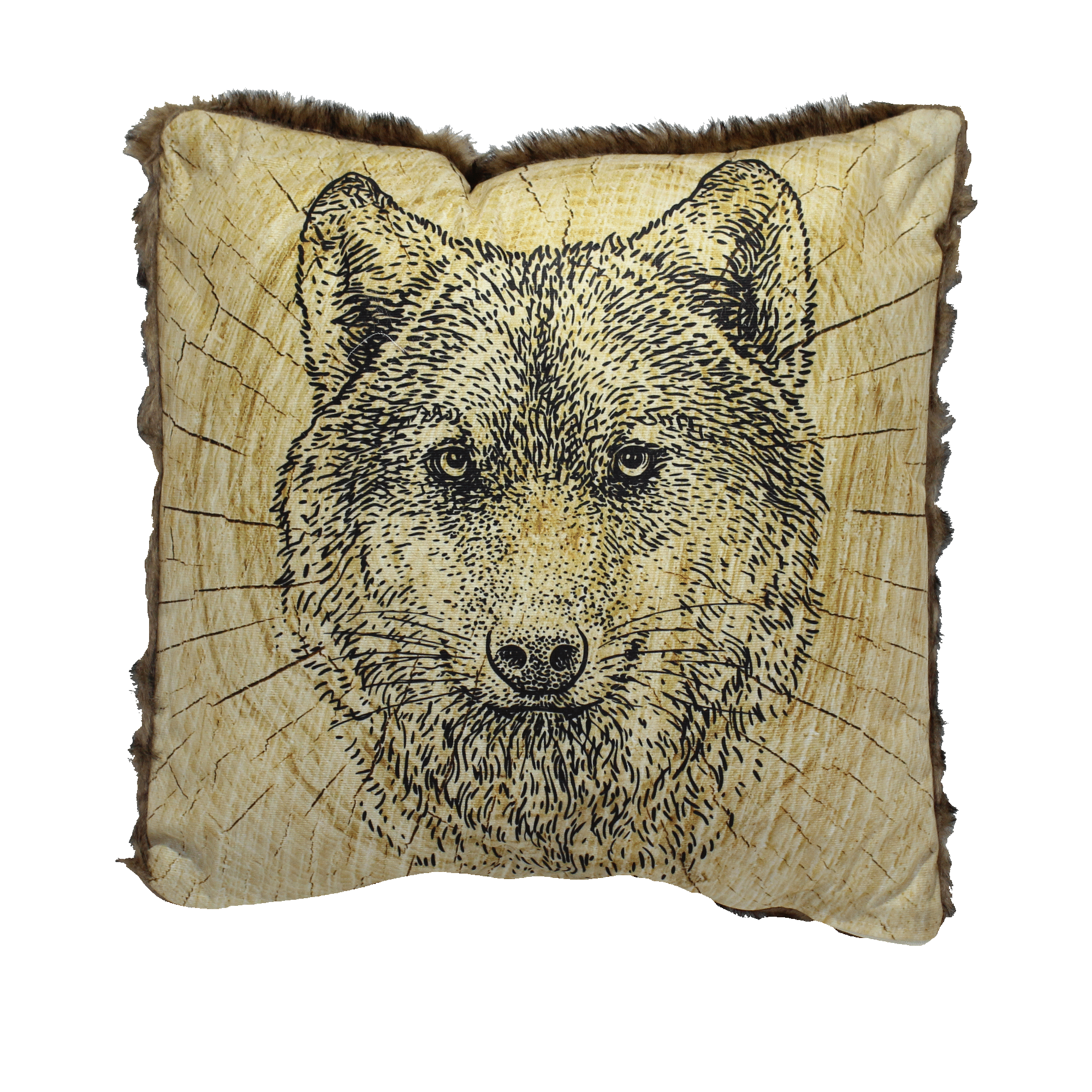 Dekokissen Gruffy mit Tierkopf-Motiven