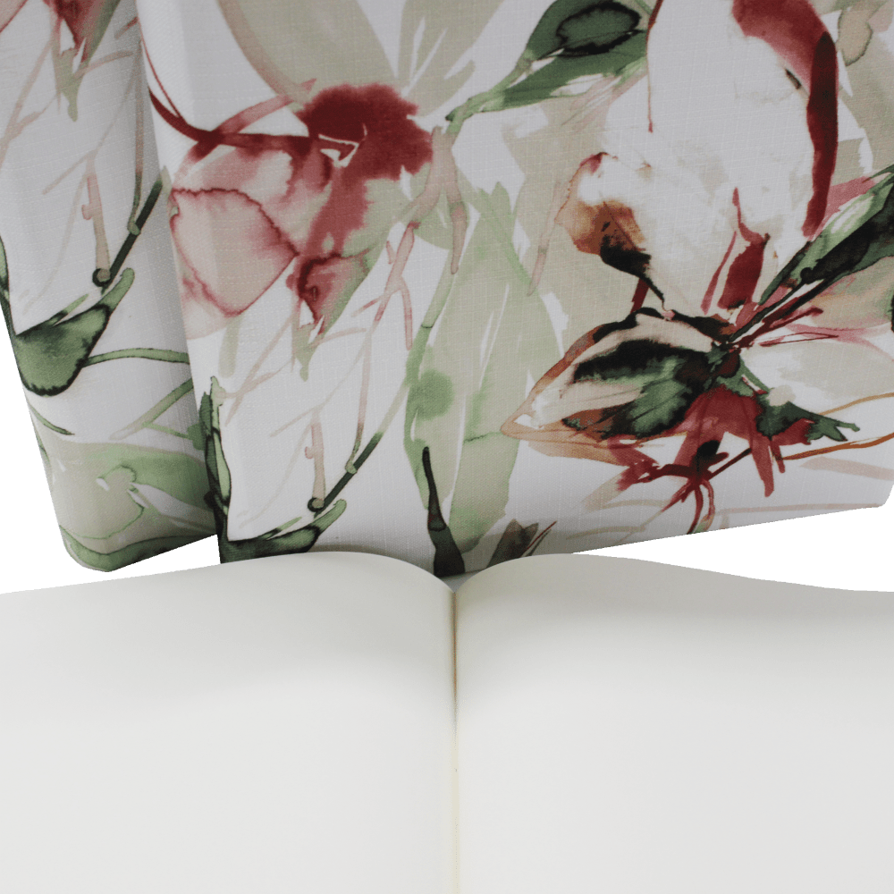 Gästebuch Linn im Leinen-Einband mit Druckmotiven