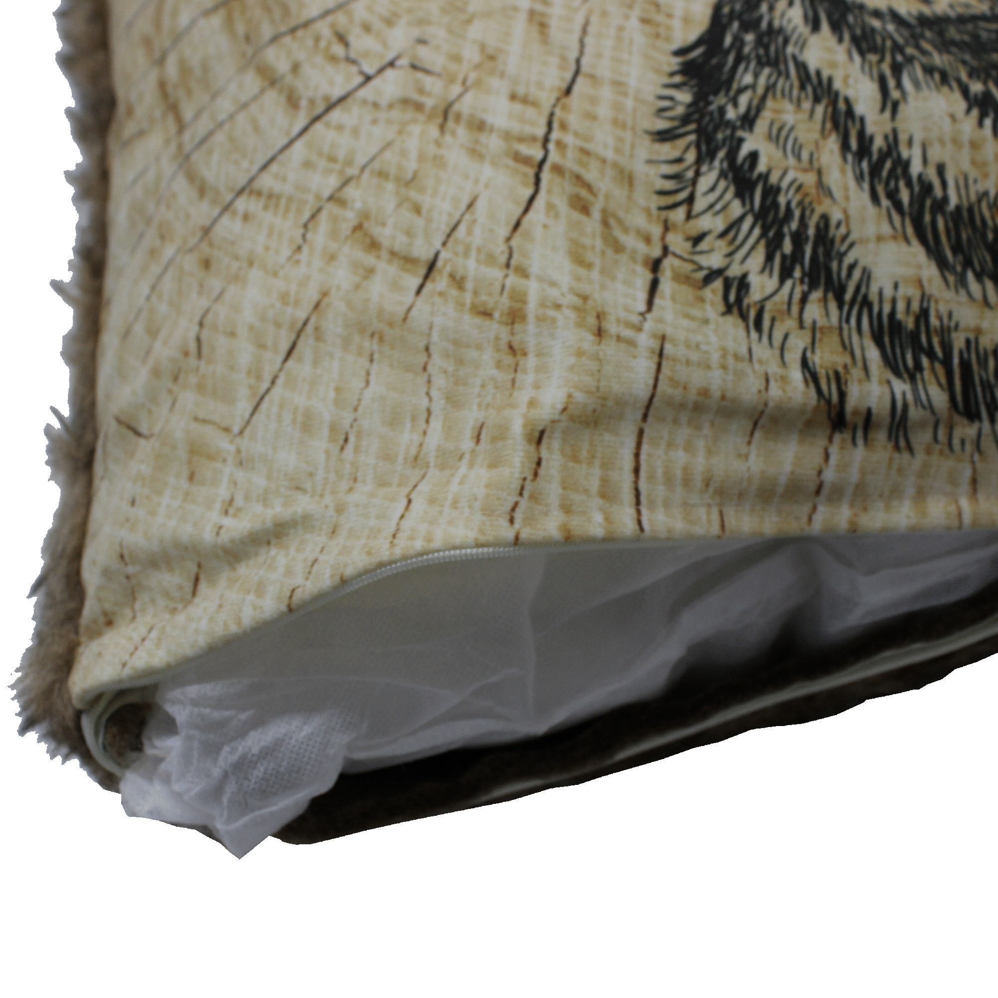 Dekokissen Gruffy mit Tierkopf-Motiven