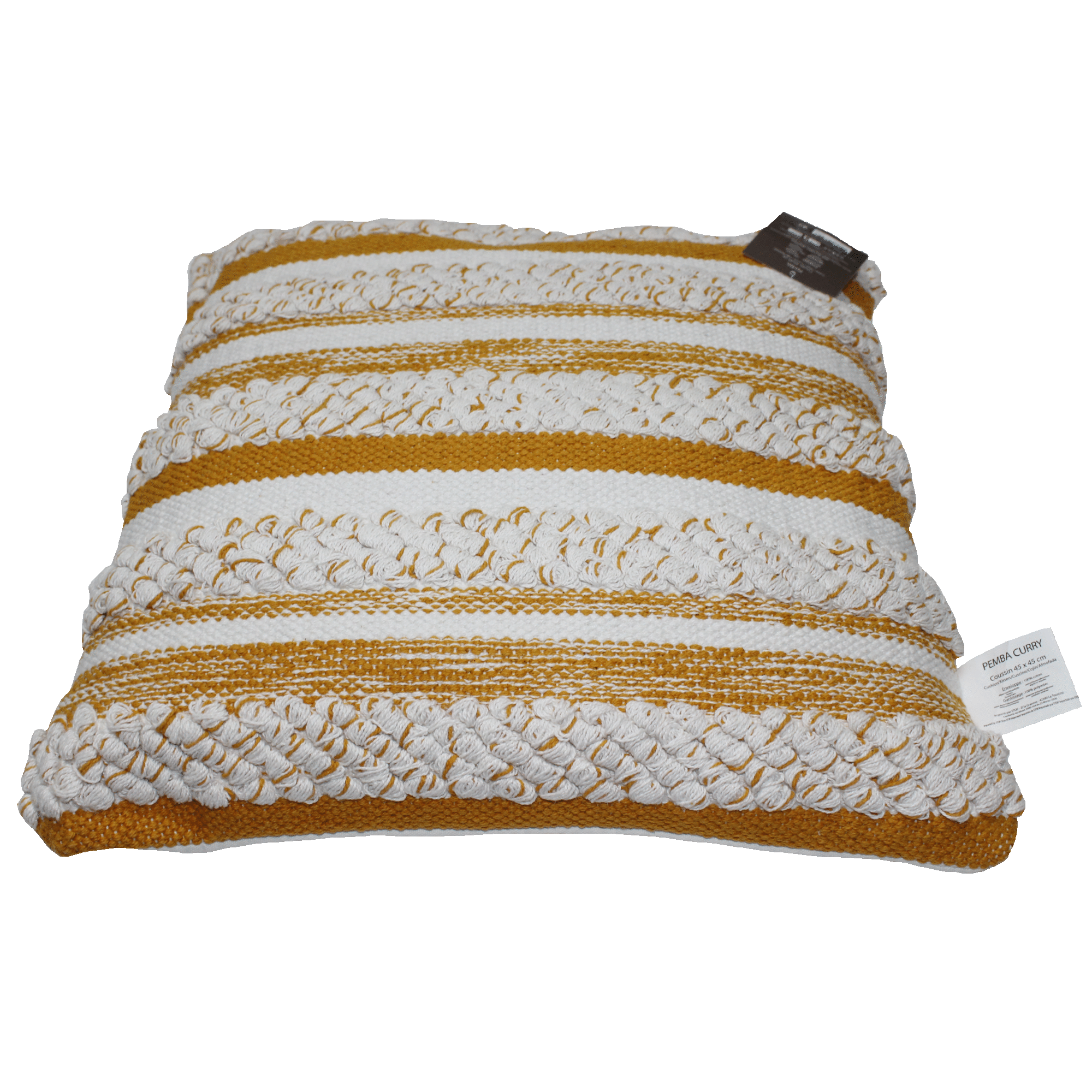 Dekokissen Pemba mit gesticktem Baumwoll-Bezug