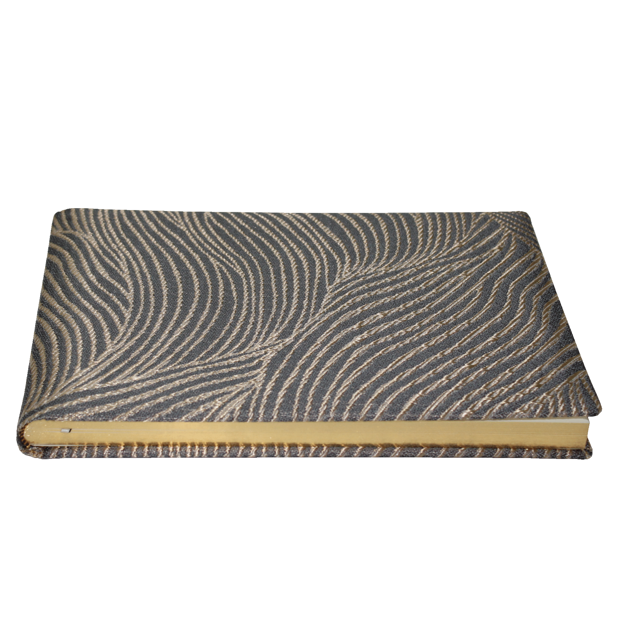 liegend Gästebuch Riccie mit Goldrand im Querformat