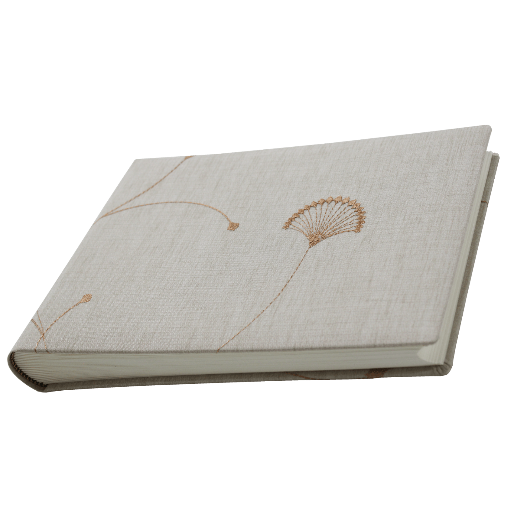 liegend Foto-Gästebuch Eva im Baumwoll-Einband