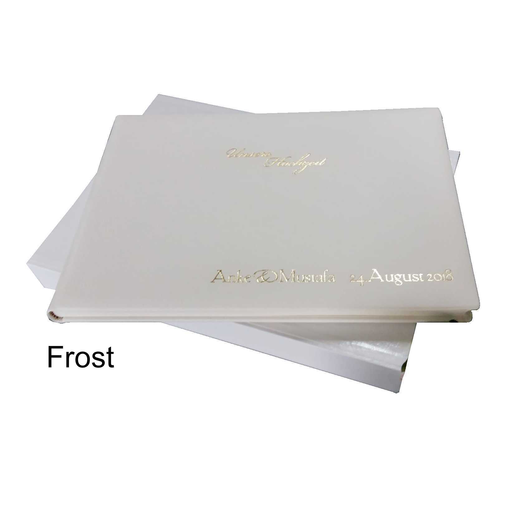 Frost Foto-Gästebuch Vesuv in drei Farben mit individueller Prägung