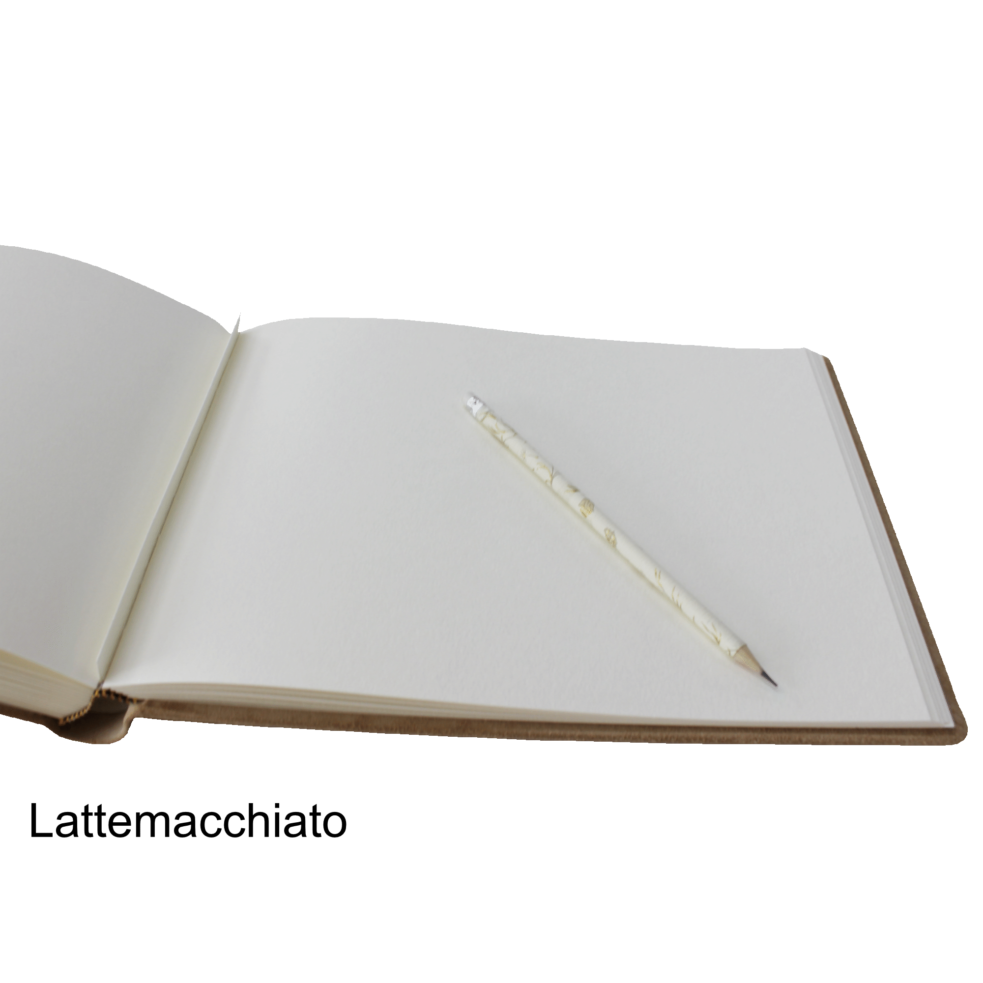 offen-Latte Foto-Gästebuch Vesuv in drei Farben mit individueller Prägung