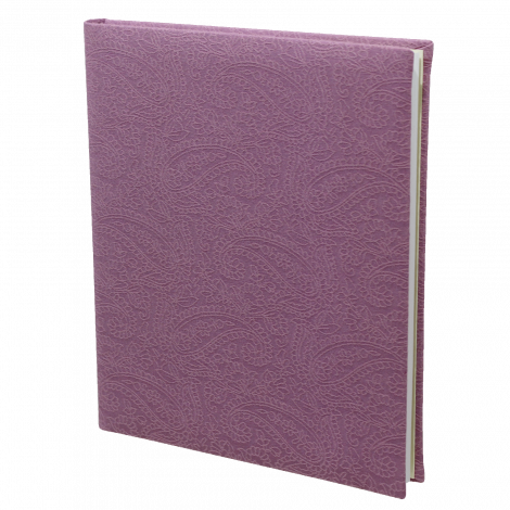 Gästebuch Paisley für die Hochzeit oder andere Anlässe in Flieder