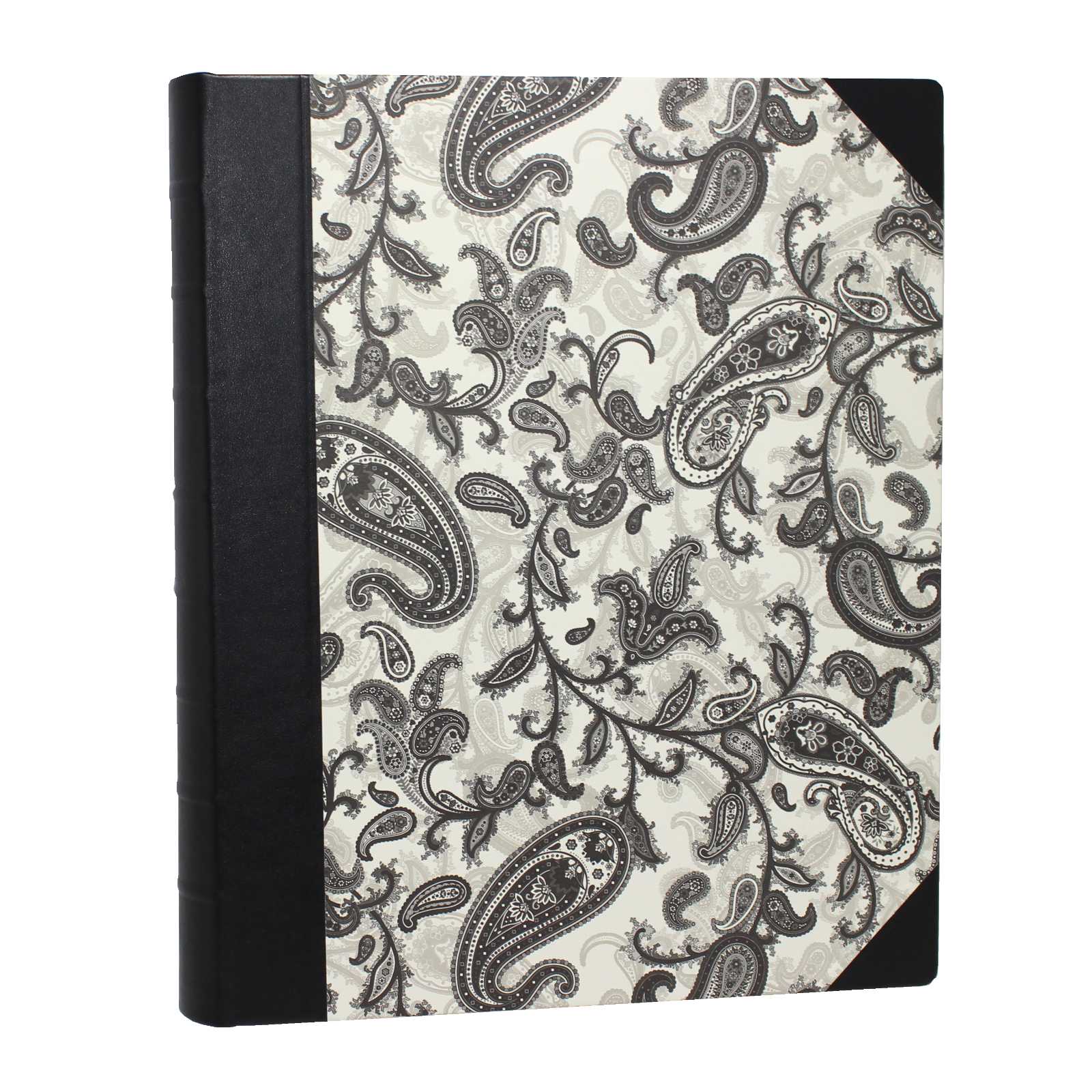 Fotoalben-Set Black Paisley im Designer-Schutzschuber