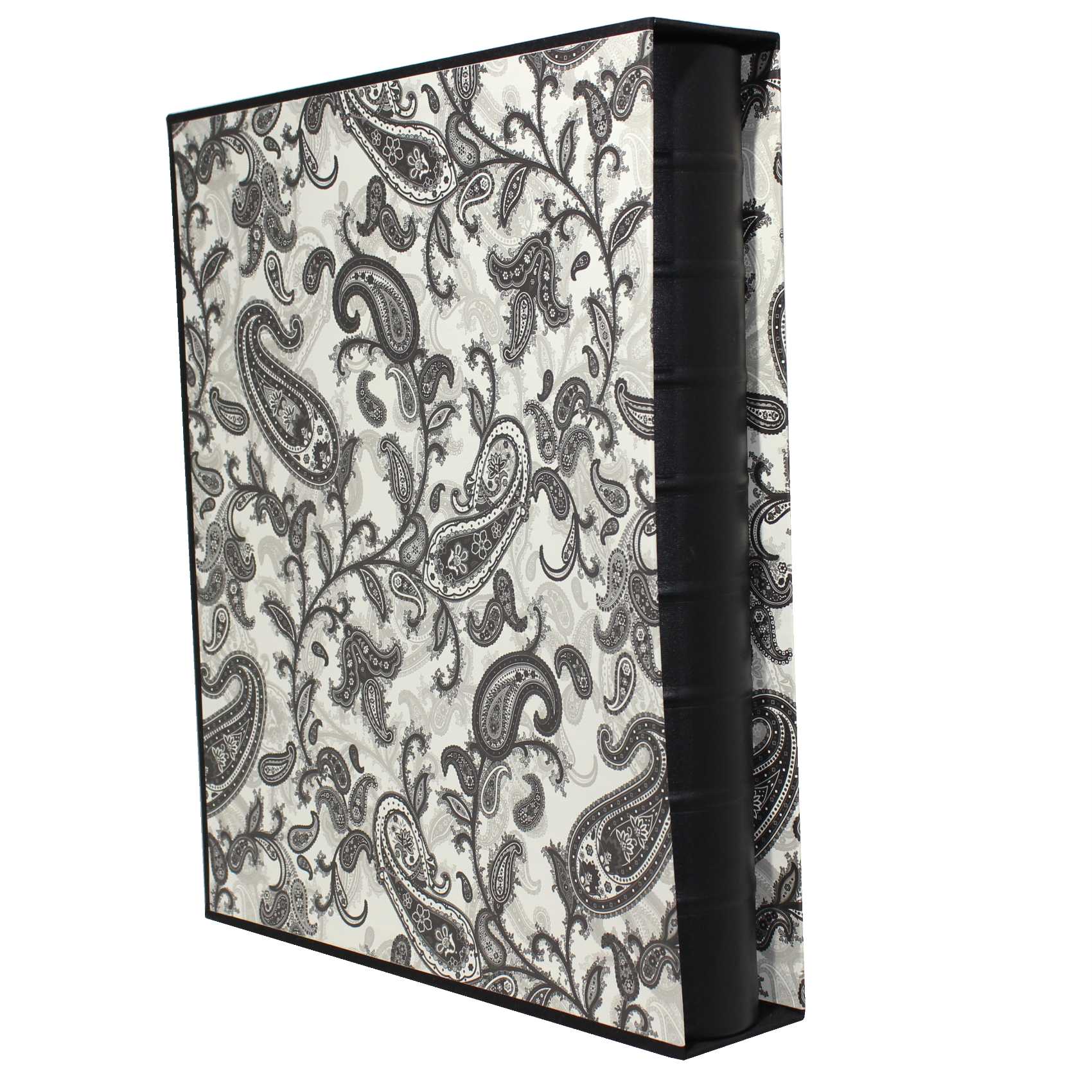Fotoalben-Set Black Paisley im Designer-Schutzschuber