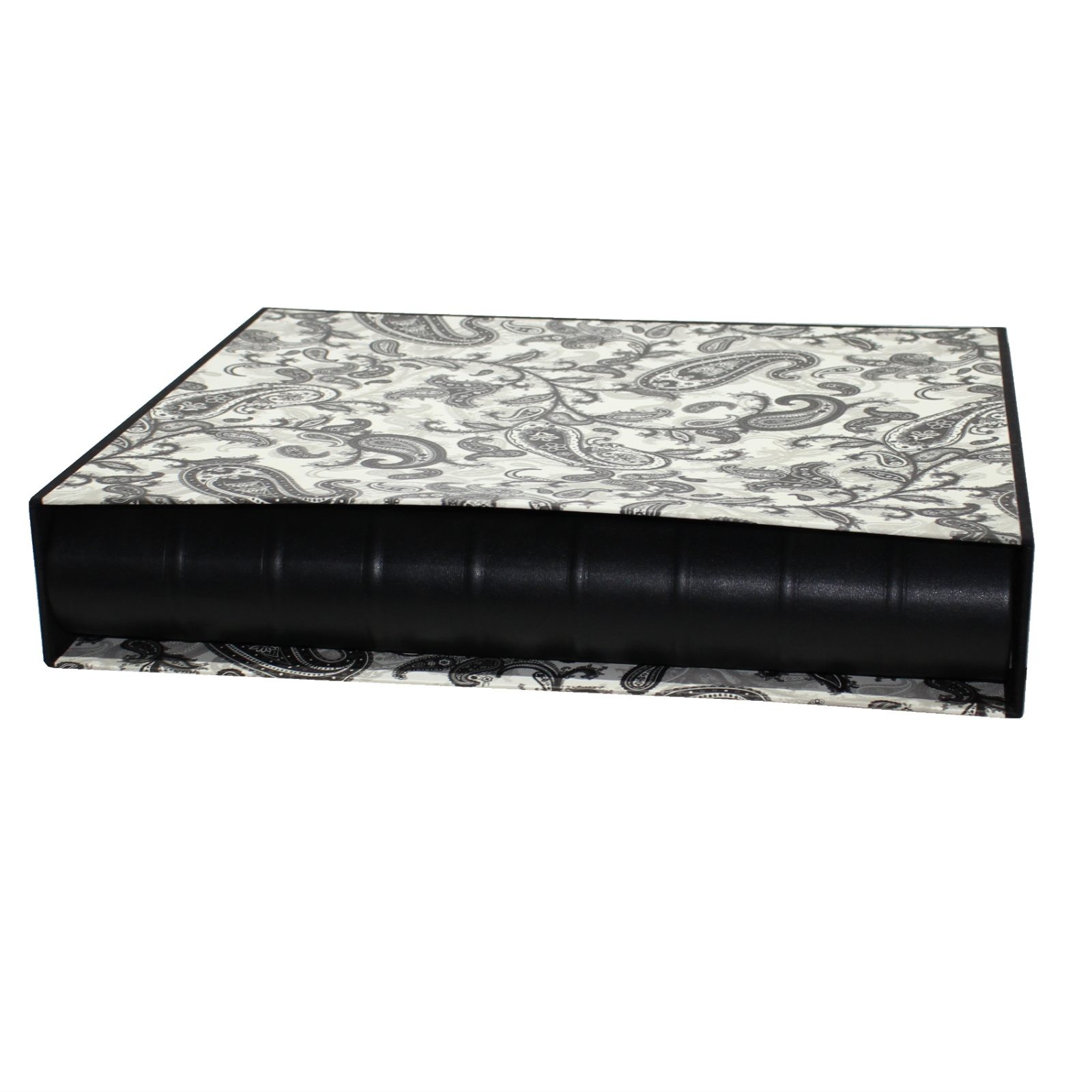 Fotoalben-Set Black Paisley im Designer-Schutzschuber