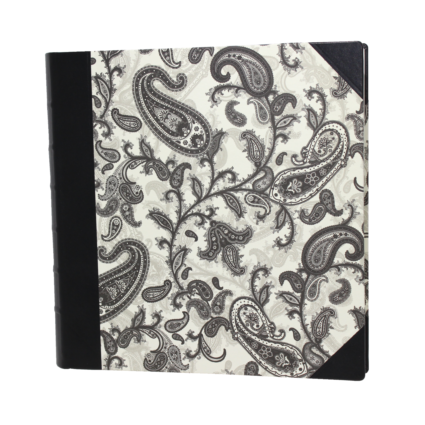 Fotoalben-Set Black Paisley im Designer-Schutzschuber