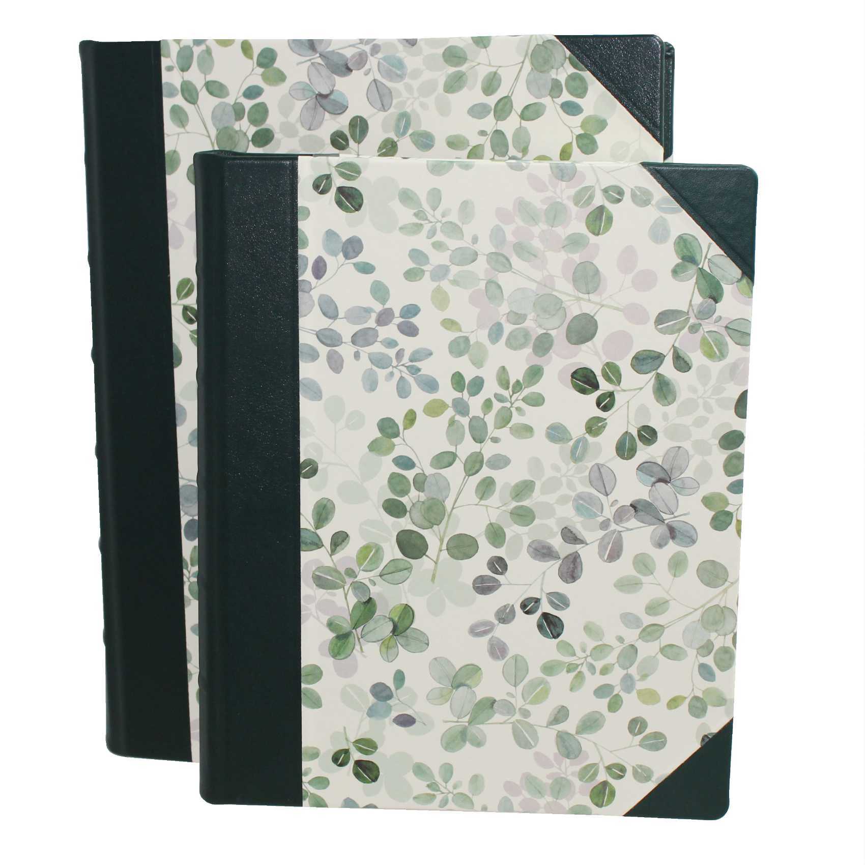 Gästebücher-Set Eukalyptus im Designer-Schutzschuber