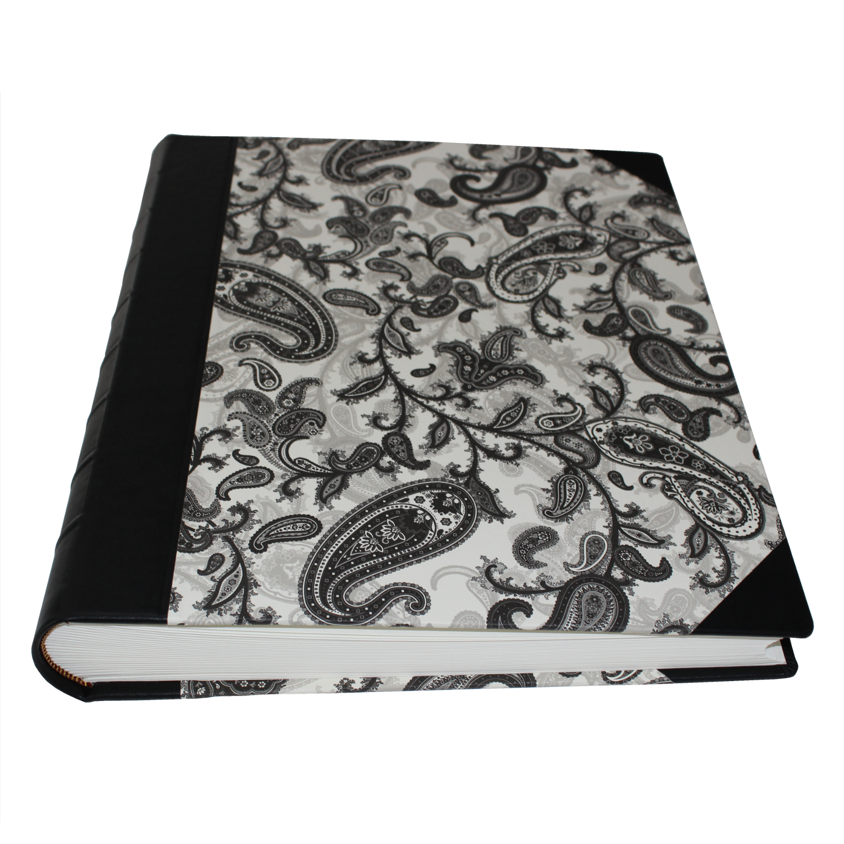 Fotoalben-Set Black Paisley im Designer-Schutzschuber