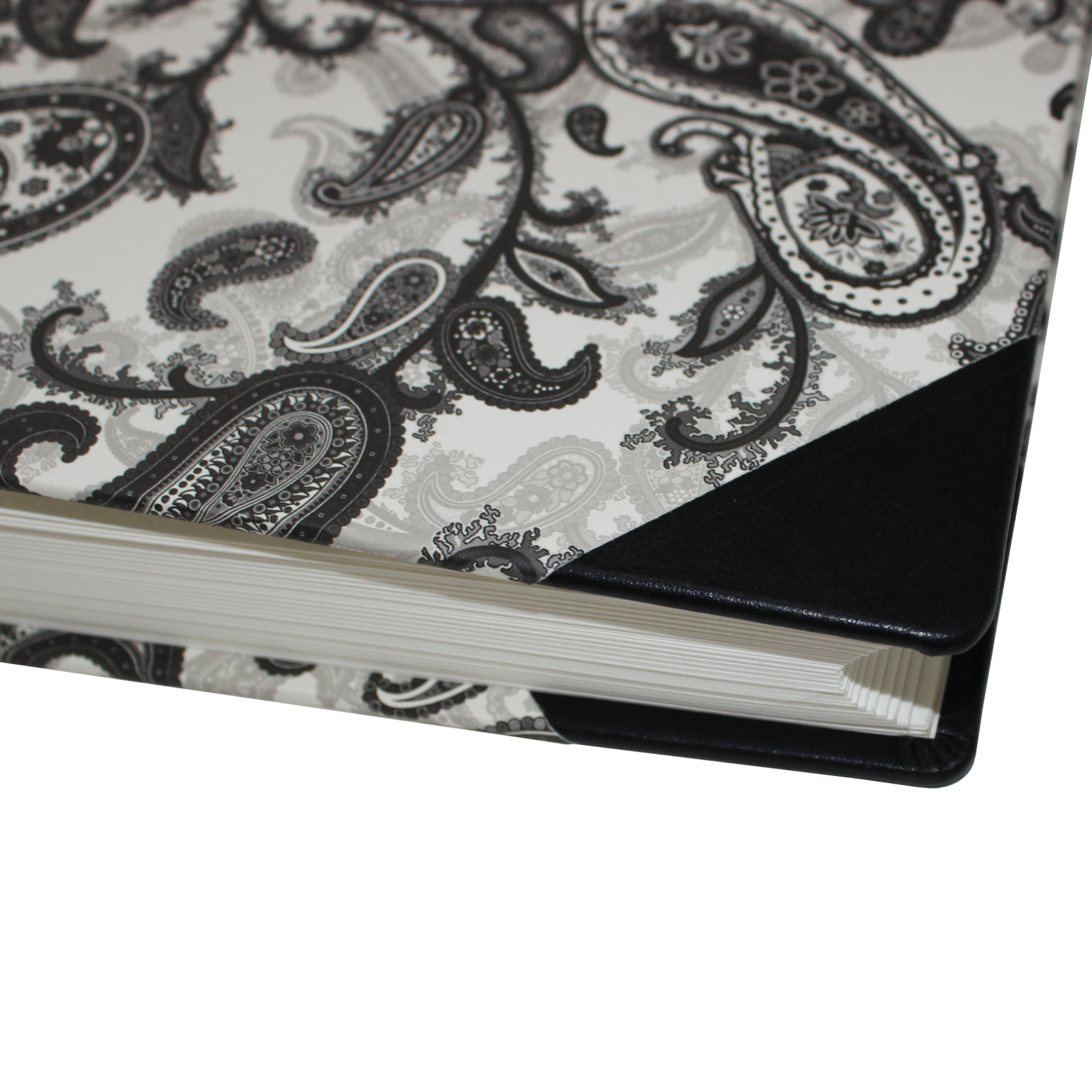 Fotoalben-Set Black Paisley im Designer-Schutzschuber