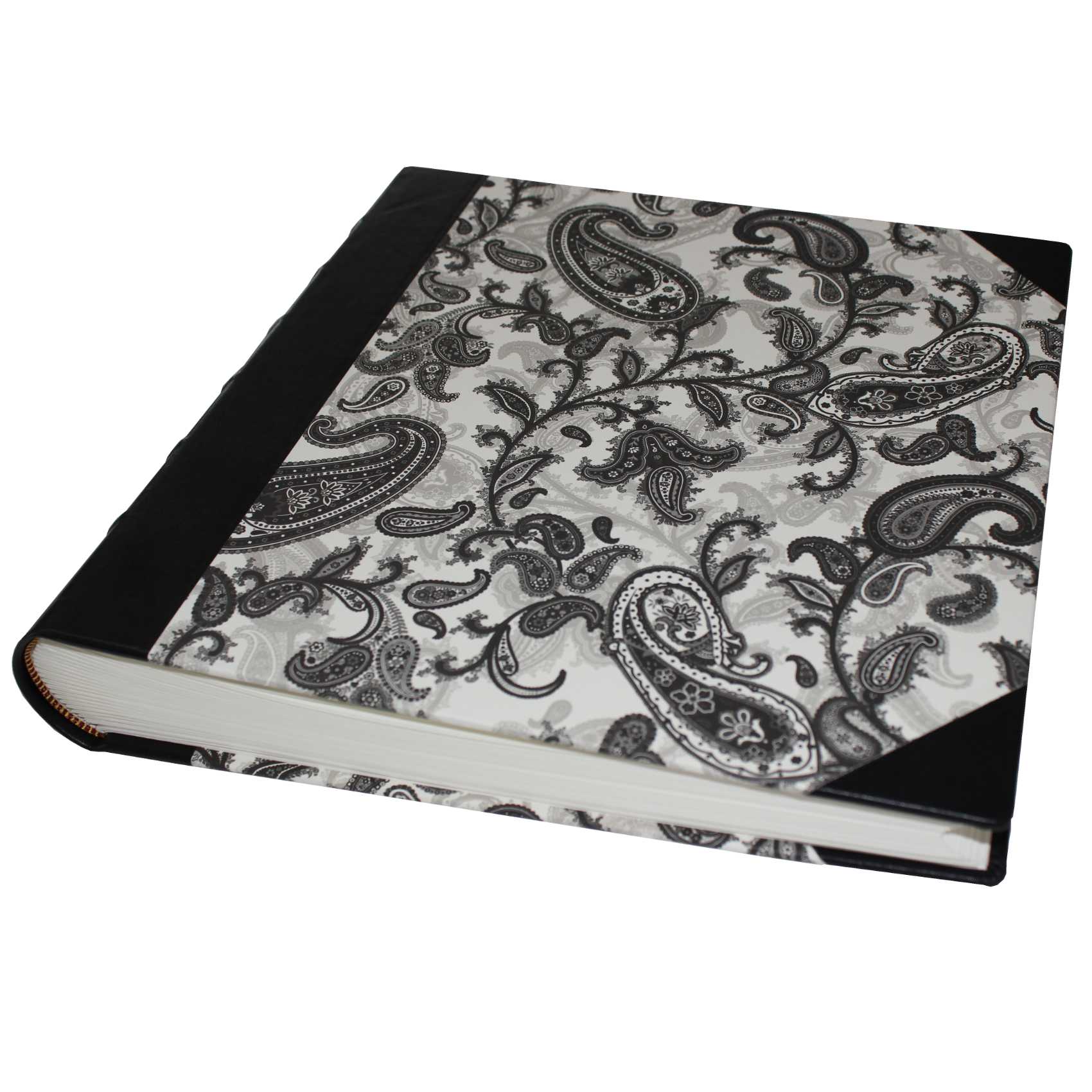 Fotoalben-Set Black Paisley im Designer-Schutzschuber