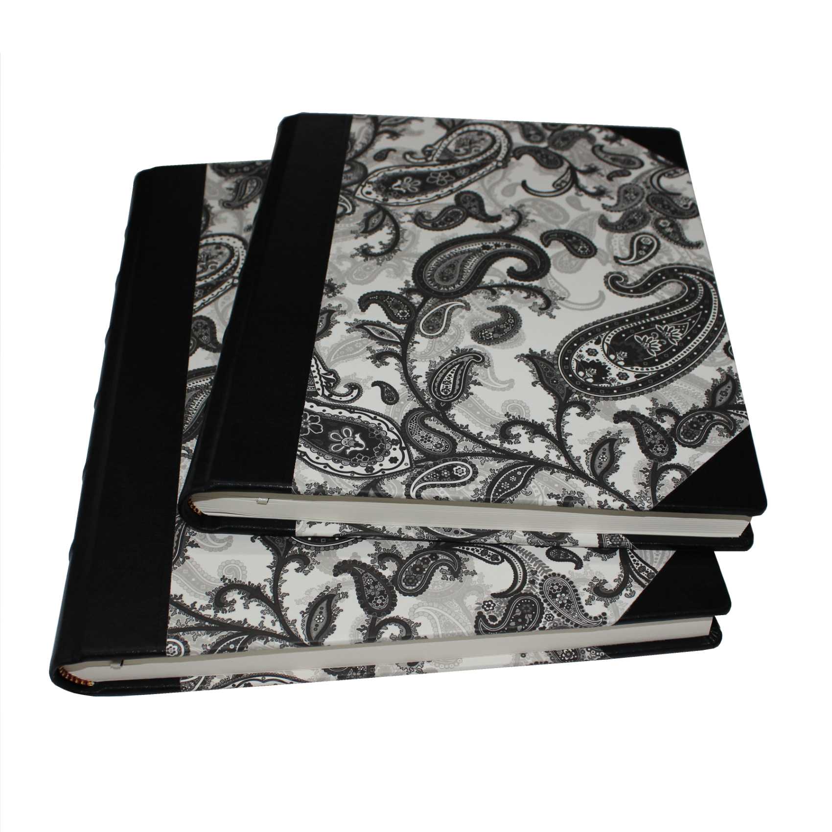Gästebücher-Set Black Paisley im Designer-Schutzschuber