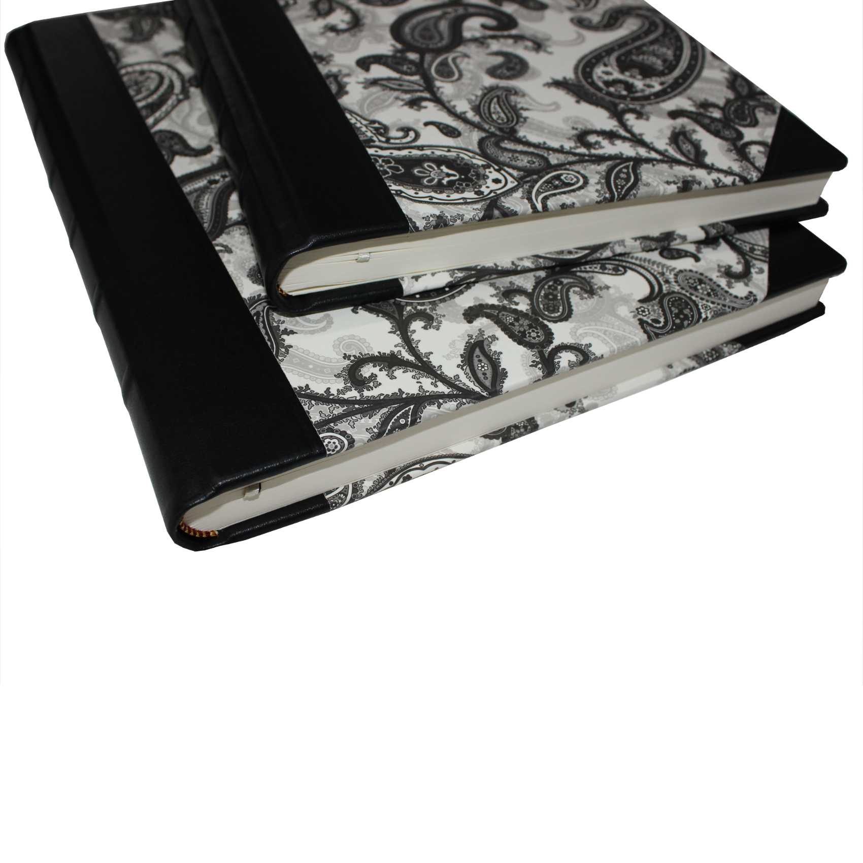 Gästebücher-Set Black Paisley im Designer-Schutzschuber