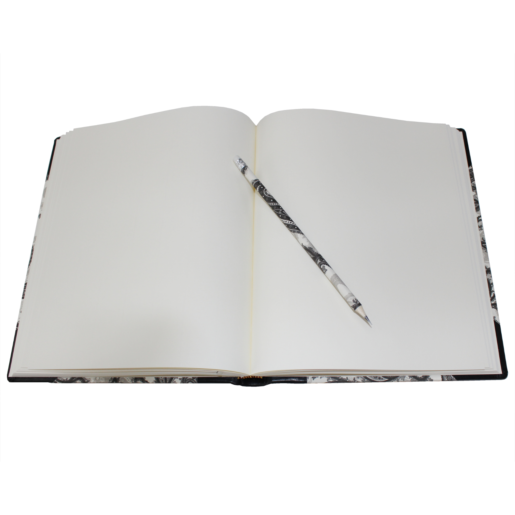 Gästebücher-Set Black Paisley im Designer-Schutzschuber