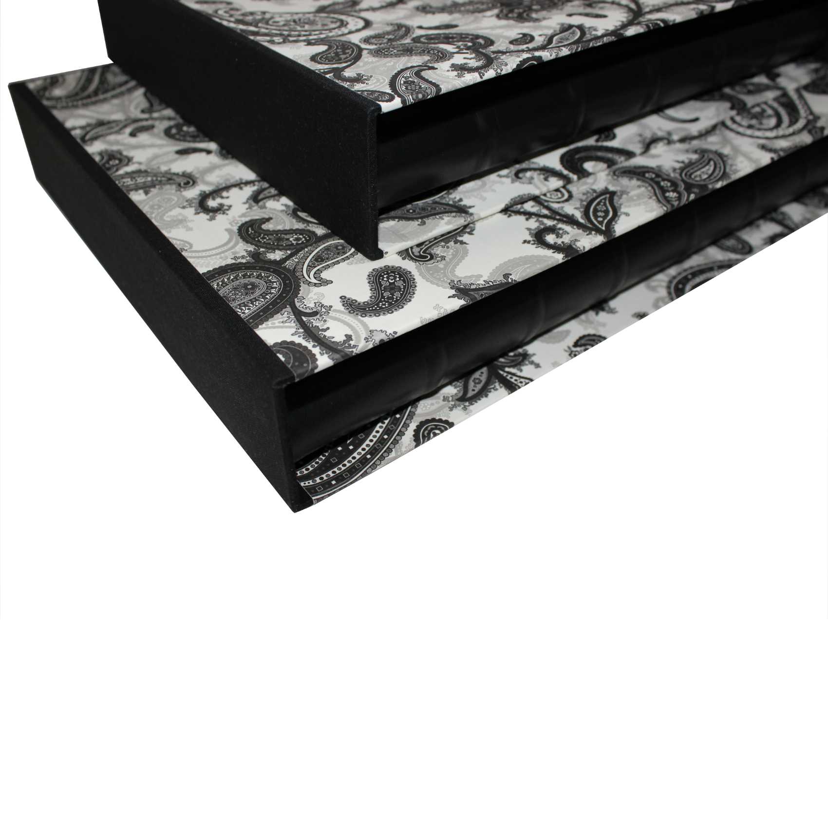 Gästebücher-Set Black Paisley im Designer-Schutzschuber