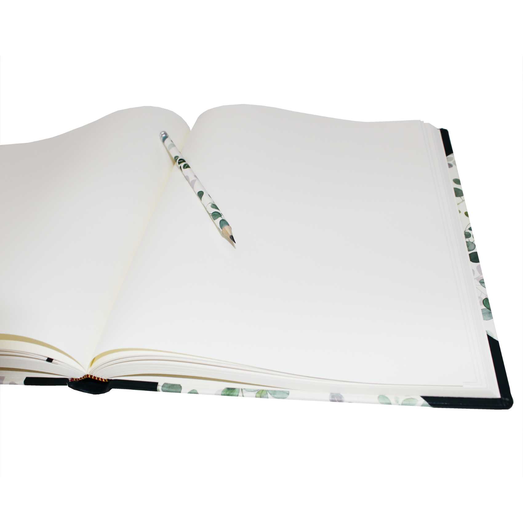 Gästebücher-Set Eukalyptus im Designer-Schutzschuber