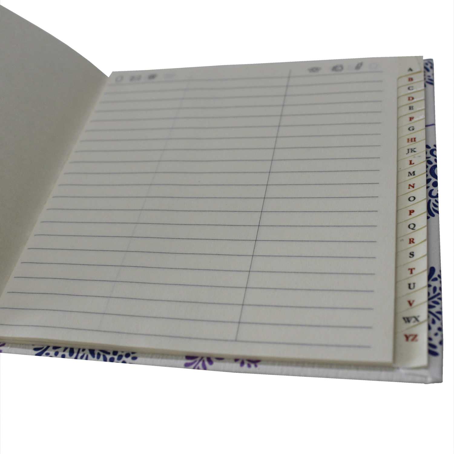 Adressbuch I Fogli im größeren Format in Blau