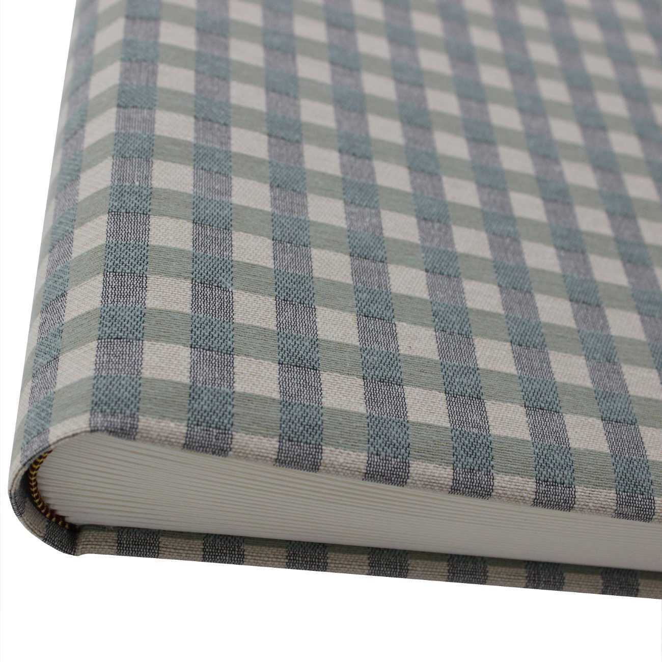 IMG_4587 Fotoalben-Set Frank im Leinen-Einband mit Karomuster