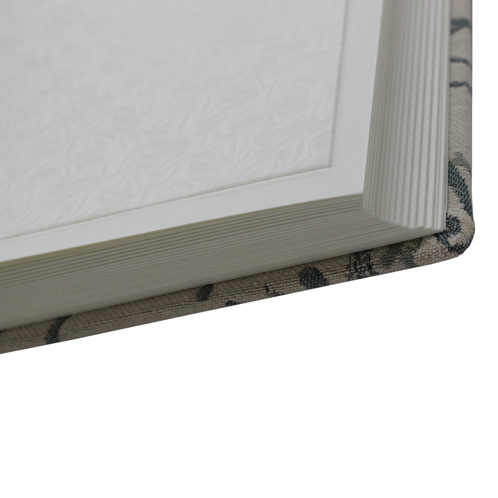 IMG_4596 Fotoalben-Set Lotte im Leinen-Einband mit Webmuster