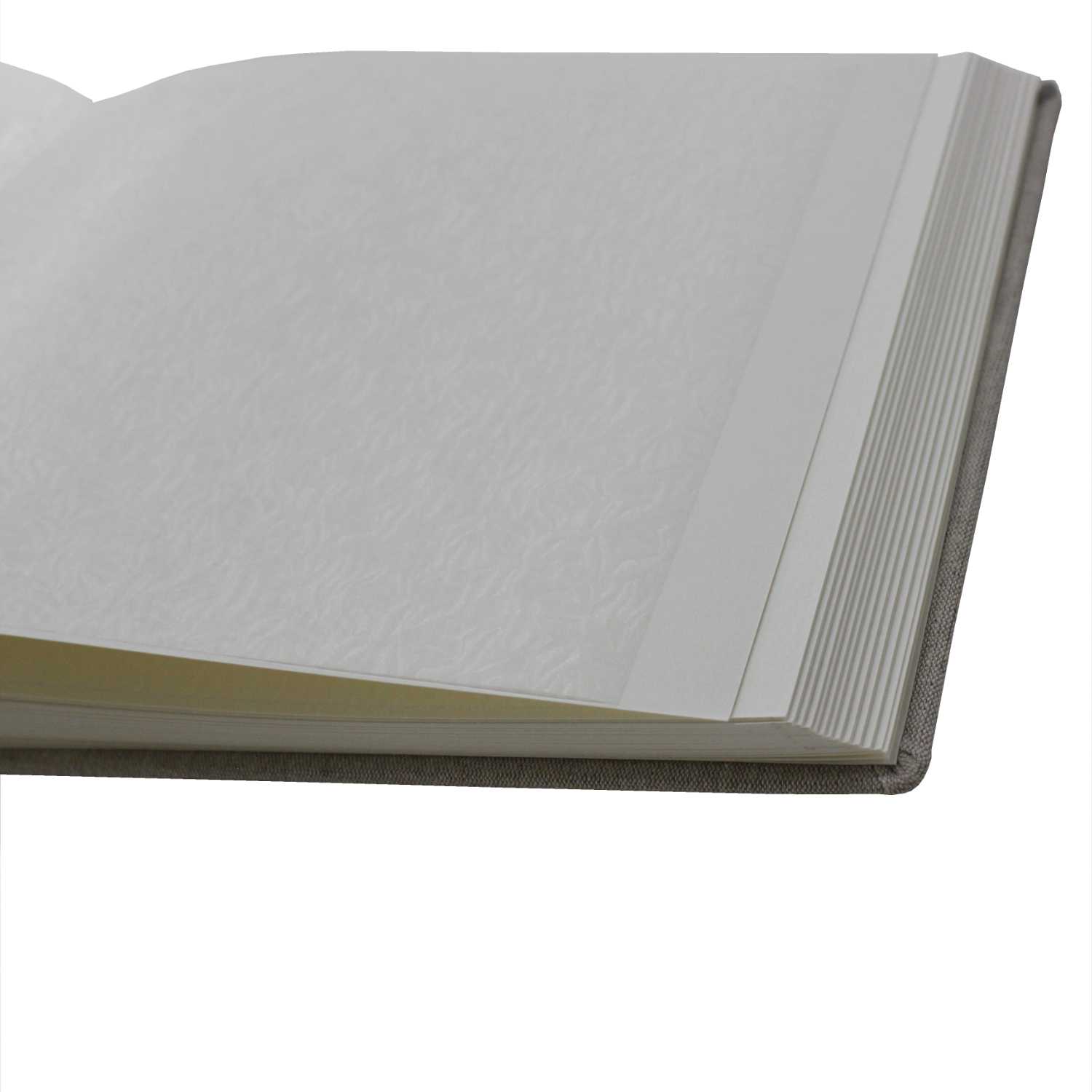 Foto-Gästebuch Madagaskar im Leinen-Einband mit gestickten Applikationen