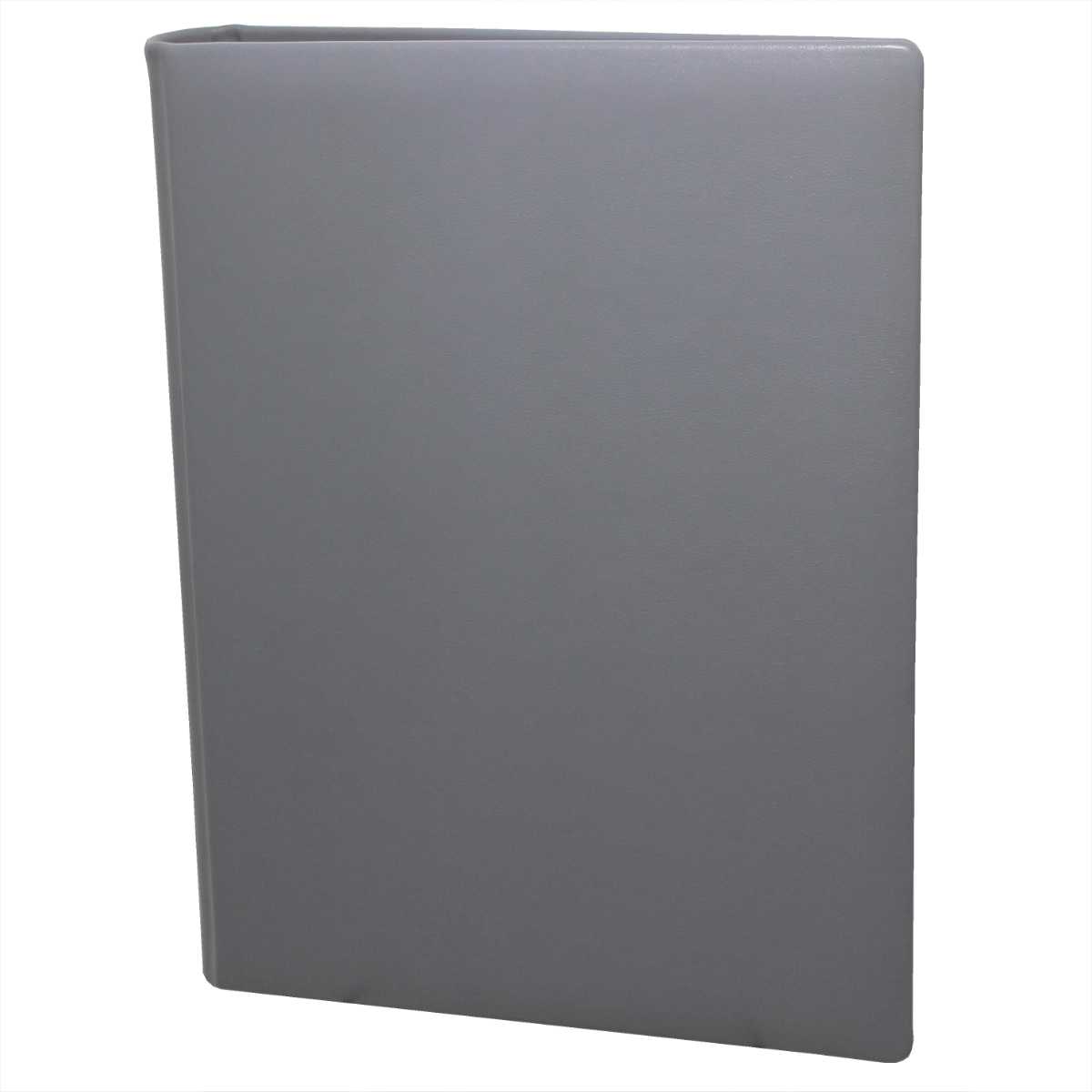 Modernes Gästebuch aus glattem Leder in Grau