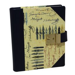 Poesiealbum oder Tagebuch mit Schloss Signum