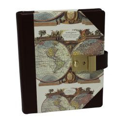 Poesiealbum oder Tagebuch mit Schloss The World