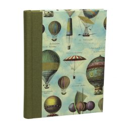 Notizbuch Aeronautics mit integriertem Stifthalter und Buchbinderleinen