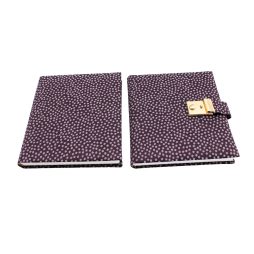 Poesiealbum oder Tagebuch mit Schloss Nina in Brombeer